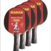 4 x Radak Alpha PLUS Competition Ready made Bats
