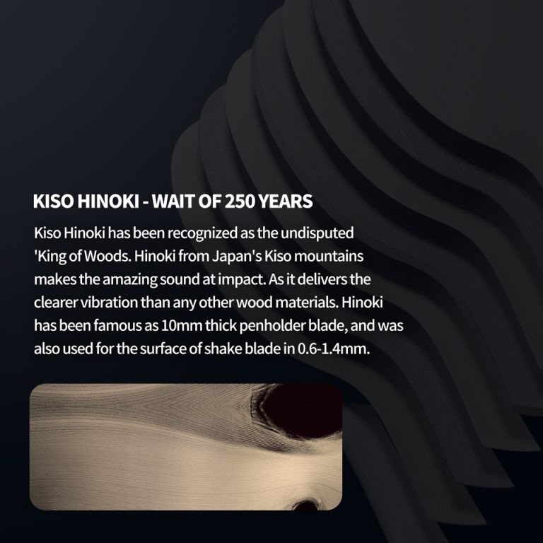 XIOM Hibi O, Japanese Penholder - 1 ply Hinoki - Topspin Attack - Image 4