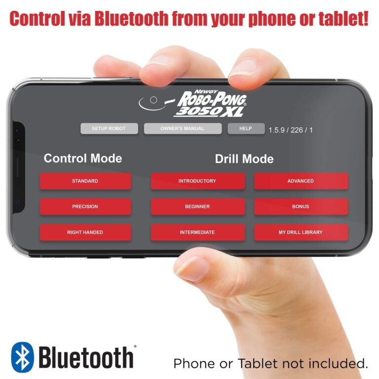 Newgy Robo-Pong 3050XL - Topspin, Backspin, No Spin. Control via Bluetooth enabled Smart Phone - Image 6