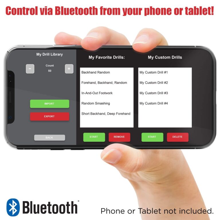Newgy Robo-Pong 3050XL - Topspin, Backspin, No Spin. Control via Bluetooth enabled Smart Phone - Image 8