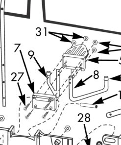 Newgy Spare Part 2000-108, CT Support Plate, Back