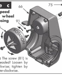 Newgy Spare Part 2000-324 BS Discharge Wheel Screw (LH Thread)