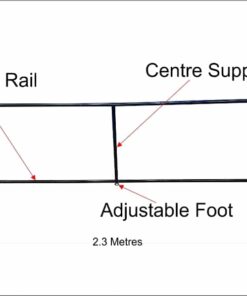Alternative view of Radak Heavy Duty Court Surrounds / Barriers, Sold as Box of 5