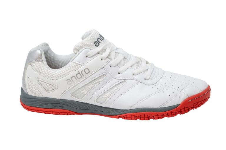 Andro Shuffle Step 2, Table Tennis Shoes - White/Red