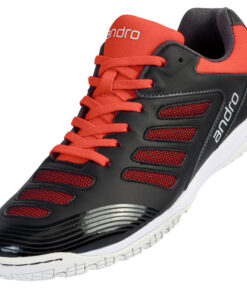 Andro Cross Step 2, Table Tennis Shoes - Black/Neon Red