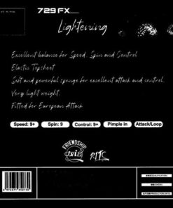 Alternative view of 729 FX Lightening - Super Light Table Tennis Rubber