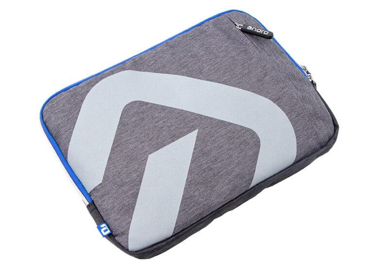 andro Single Bat Wallet Omari, Grey/Blue