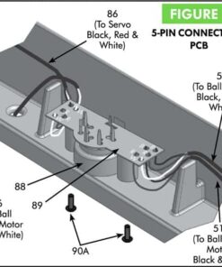 Alternative view of Newgy Spare Part 2050-219 5-Pin Connector PCb, New Version