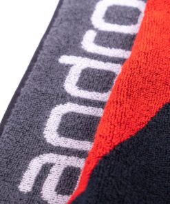 Alternative view of andro Towel Energy Cell, Black/Red 50cm x 100cm