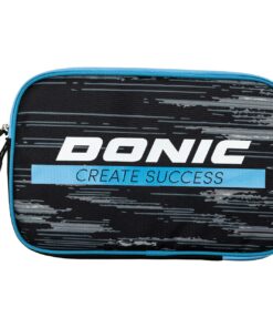 Donic Double Bat Wallet Pop, Blk/Cyan