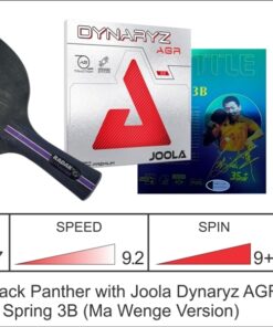 RADAK R2P Black Panther with Joola DYNARYZ AGR, and 007 Blue Sponge