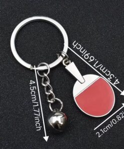 Alternative view of Radak Keychain Racket Red