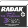 Radak CHOICE Polyseam 3 star 40+ Plastic Balls, ABS, Box of 72 - White or Orange