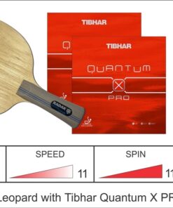 RADAK R2P Striped Leopard with Tibhar Quantum X Pro, Limited Stocks