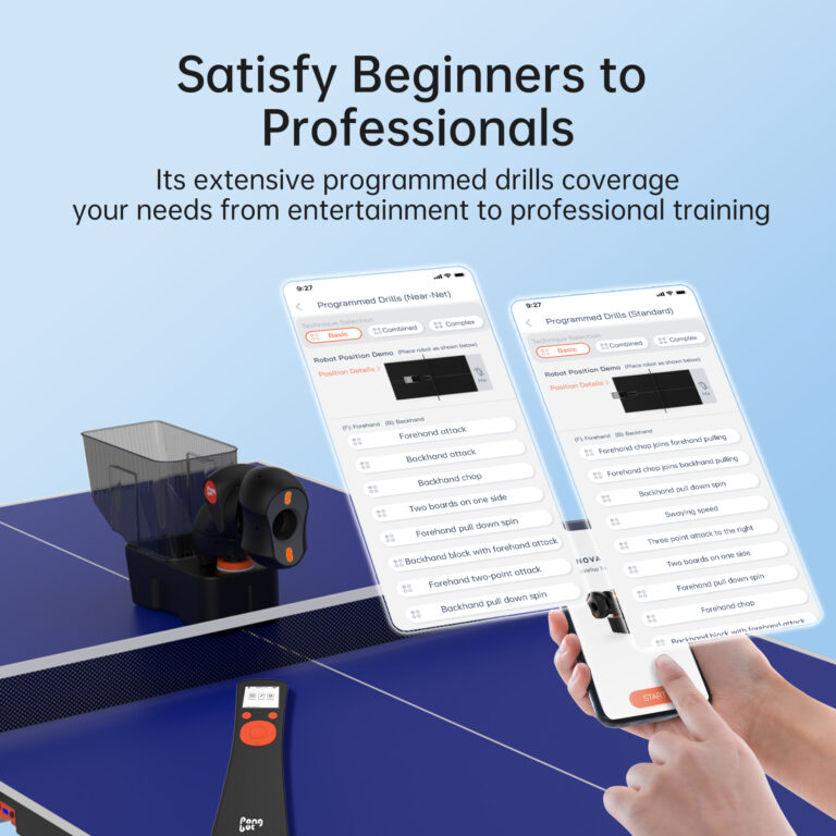 Pongbot NOVA S PRO Smart Table Tennis Training Robot, Free Shipping Australia Wide. - Image 9